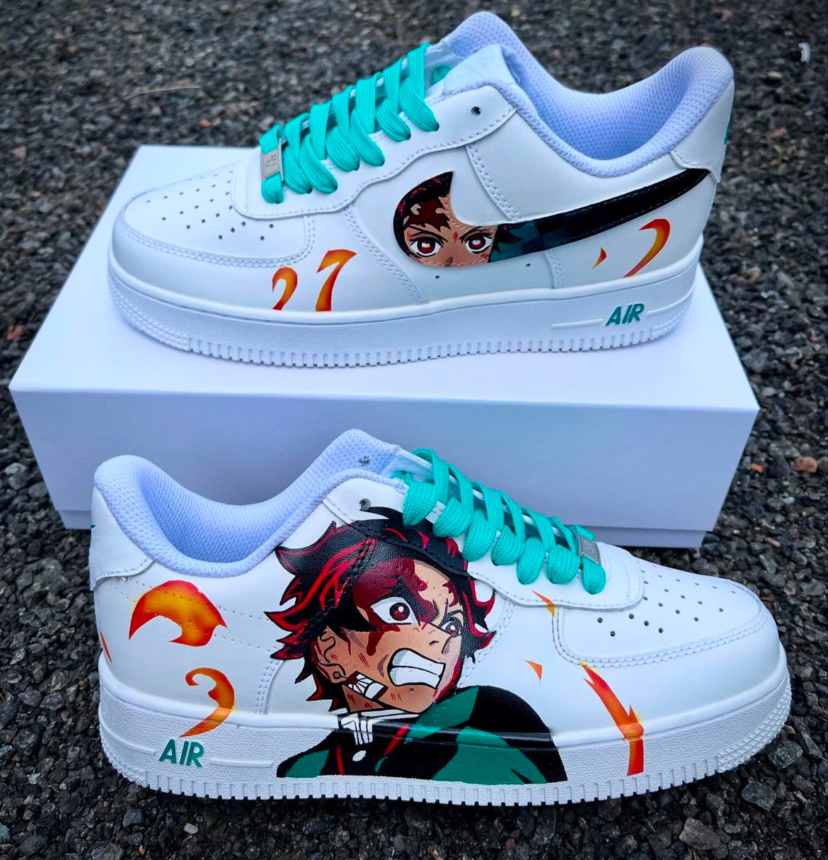 Air force 1 Custom kimetsu no yaiba Tanjiro rgcustom