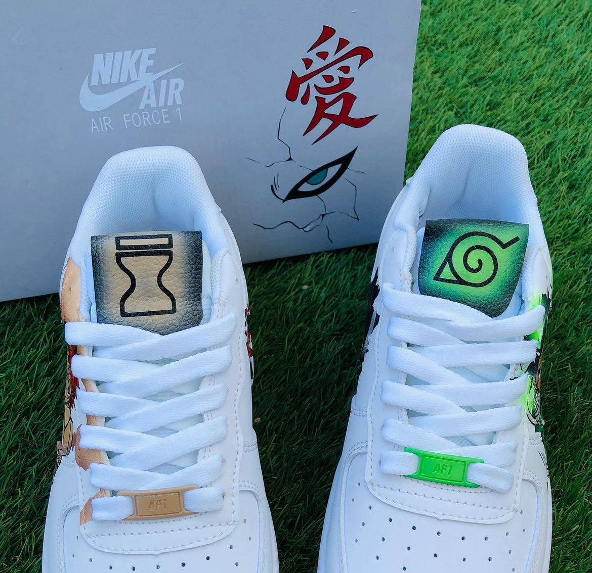 Gaara vs Rock lee AF1 Custom Naruto Shippuden