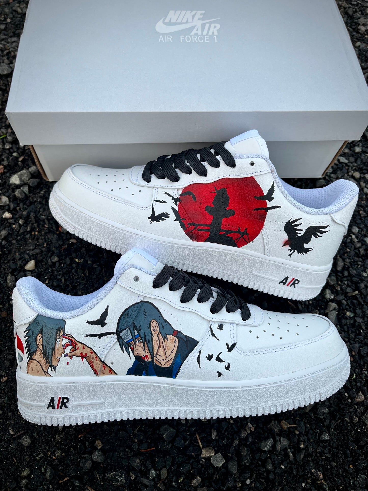 AIR FORCE 1 Sasuke Vs itachi /Naruto