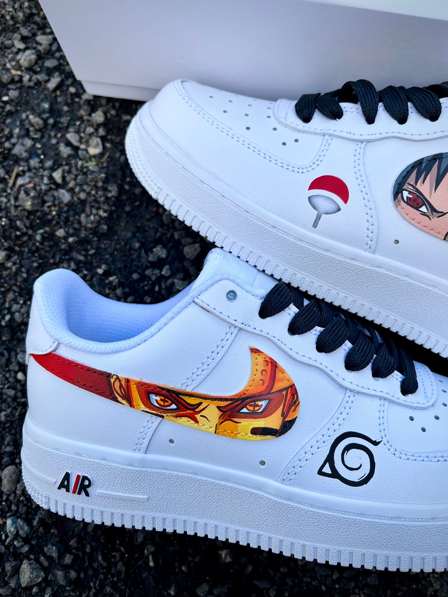 Naruto vs Sasuke / zapatos personalizados