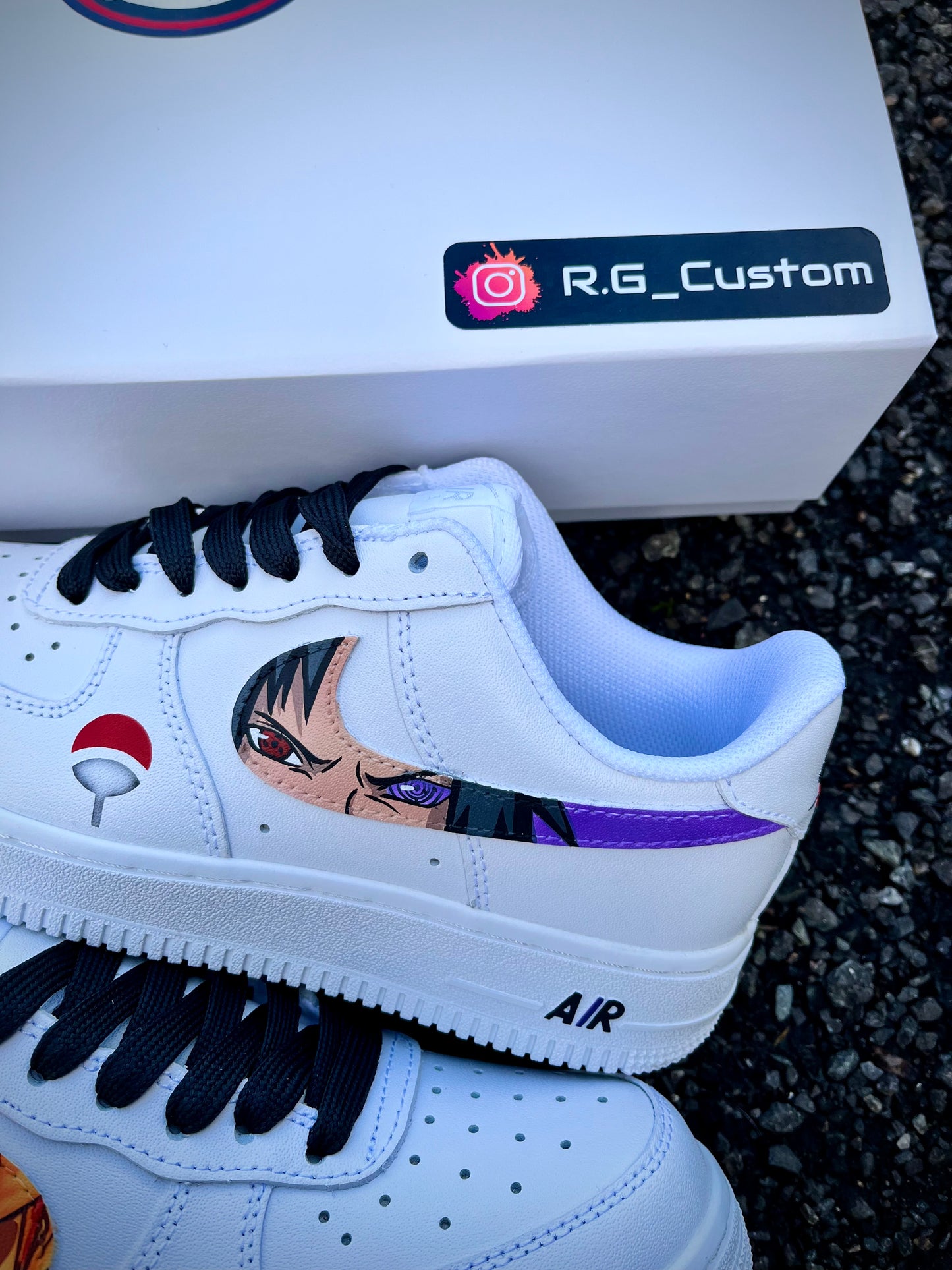 Naruto vs Sasuke / zapatos personalizados