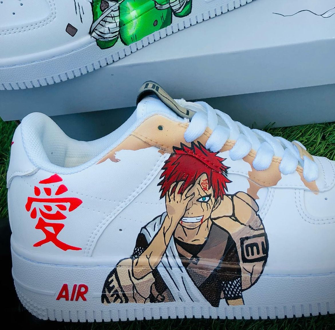 Gaara vs Rock lee AF1 Custom Naruto Shippuden